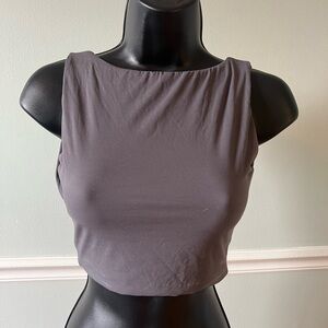 Chic Charcoal Sleeveless Tank Top